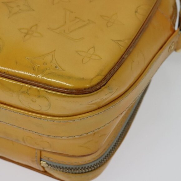 Authentic LOUIS VUITTON Monogram Vernis Wooster Shoulder Bag Gris M91036 LV - Picture 8 of 16